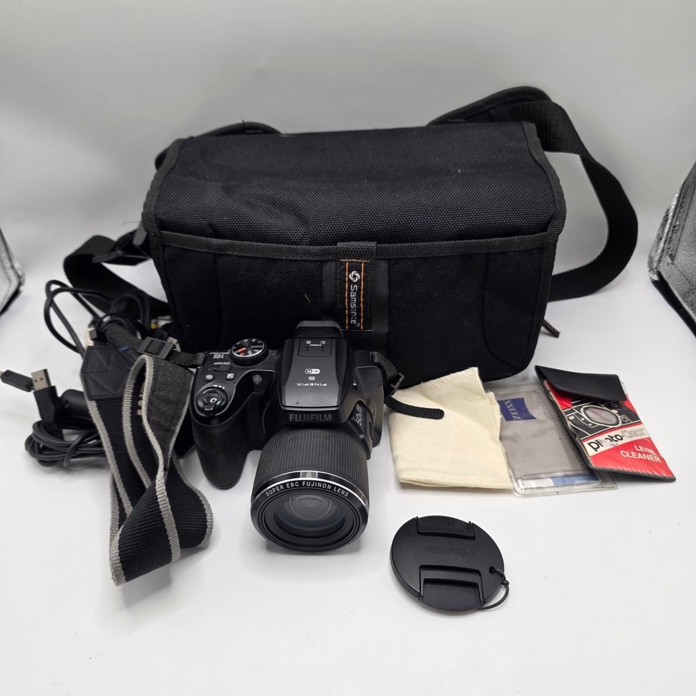 Fujifilm FinePix S9400W Digital Camera Black 50x Zoom WiFi Bundle Samsonite Case